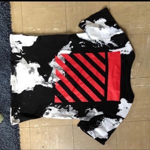 off white liquid spot tee shirt